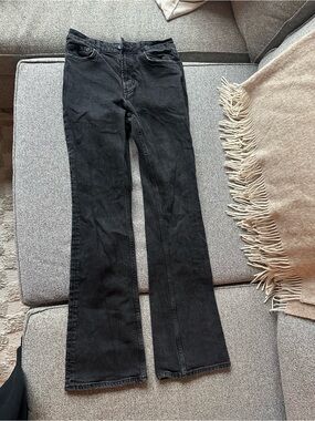 Rails Black High-Waisted Bootcut Jeans